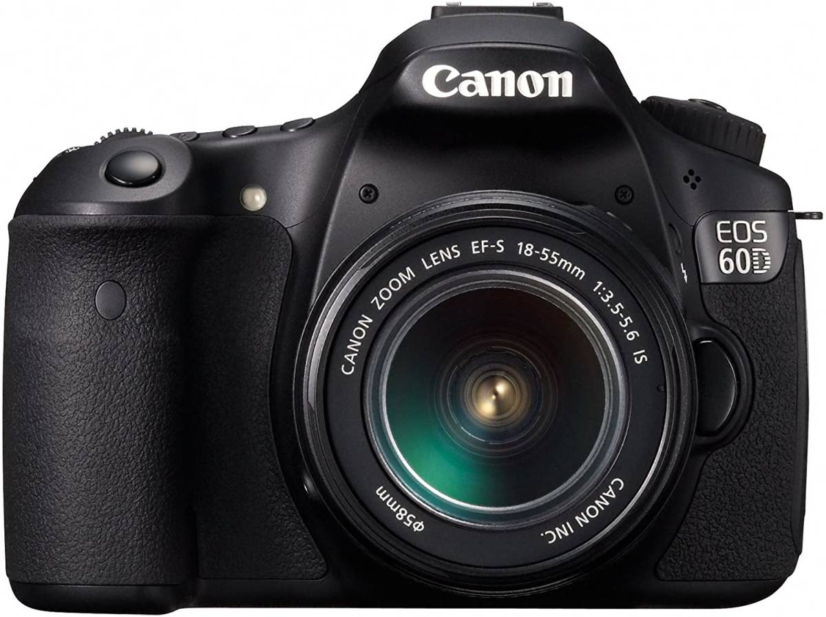 Canon デジタル一眼レフカメラ EOS 60D レンズキット EF-S18-55mm F3.5-5.6(品)