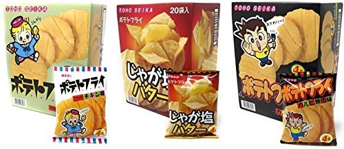 東豊製菓 ポテトフライ 【3種セット】フライドチキン＆じゃが塩バター＆カルビ焼き 各11g×20袋_画像1