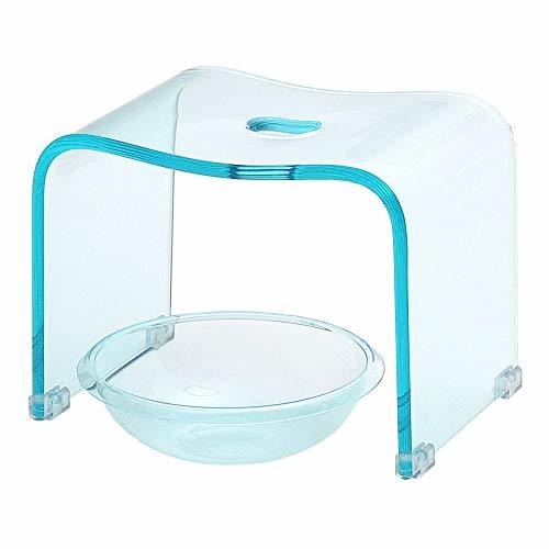 Kuai バスチェア ボウルセット 【全12色】 高さ25cm アクリル Mサイズ 風呂 椅子 洗面器