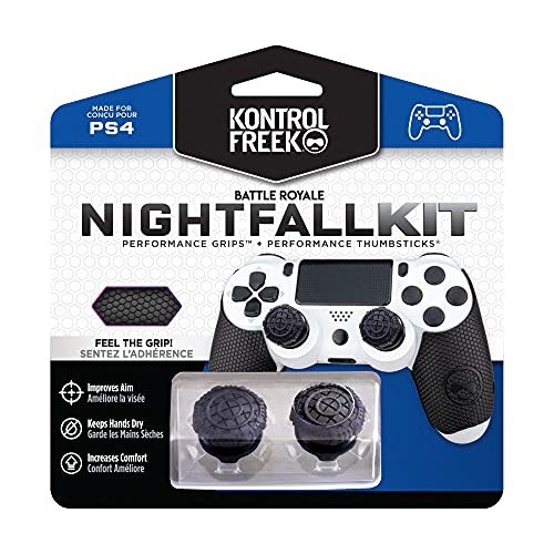 KontrolFreek Battle Royale Nightfall for PlayStation 4 | パフォーマンスサムスティックとパフォーマンスグリップ | Nightfall