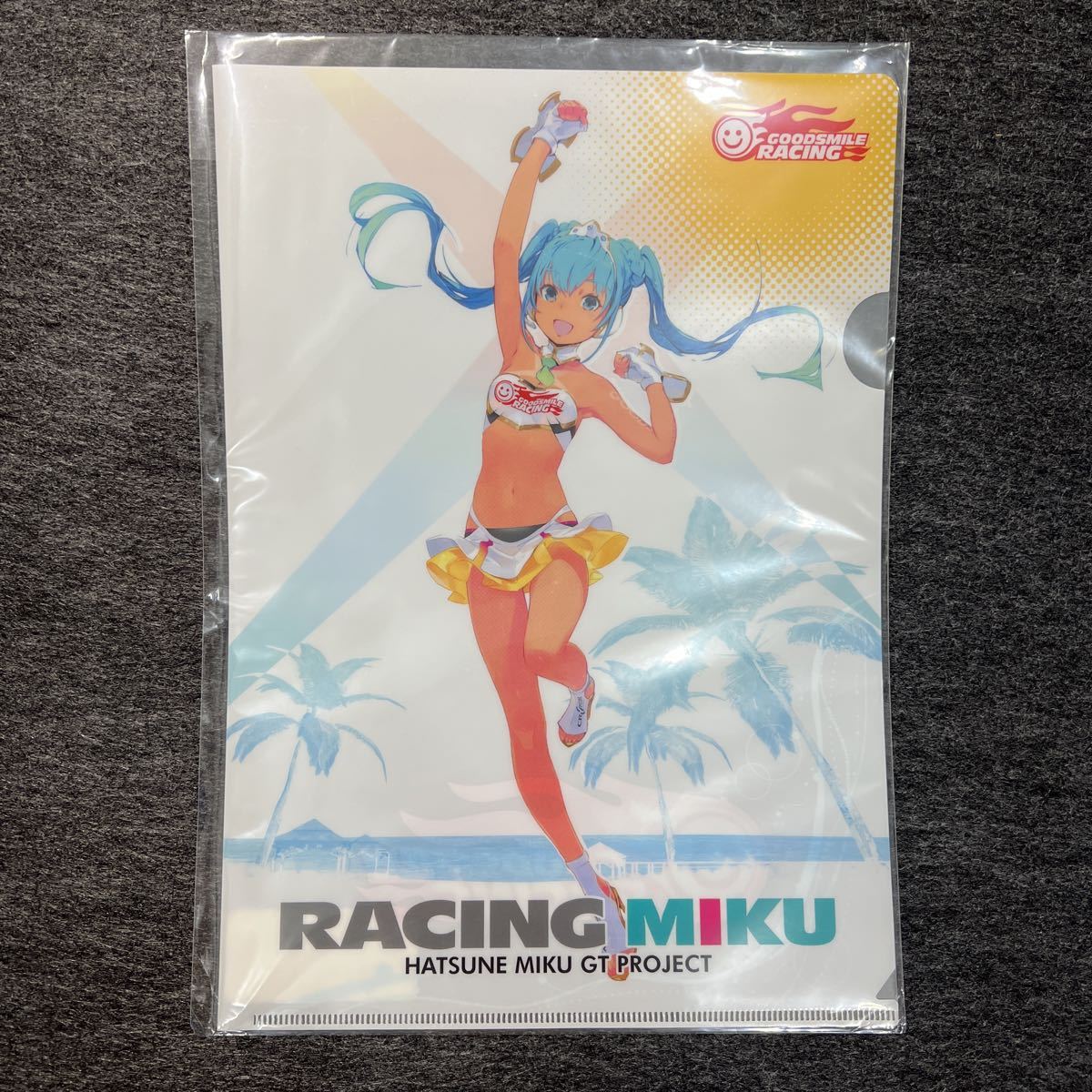 新品未開封■初音ミク■SUPER GT300■グッドスマイルレーシング■レーシングミク2015ver. 水着■RACINGMIKU■クリアファイル■figma■GSR_画像1