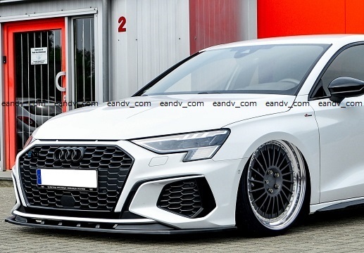  Audi A3 8Y S line /S3 bumper front lip spoiler aero cover trim splitter diffuser Canard garnish 