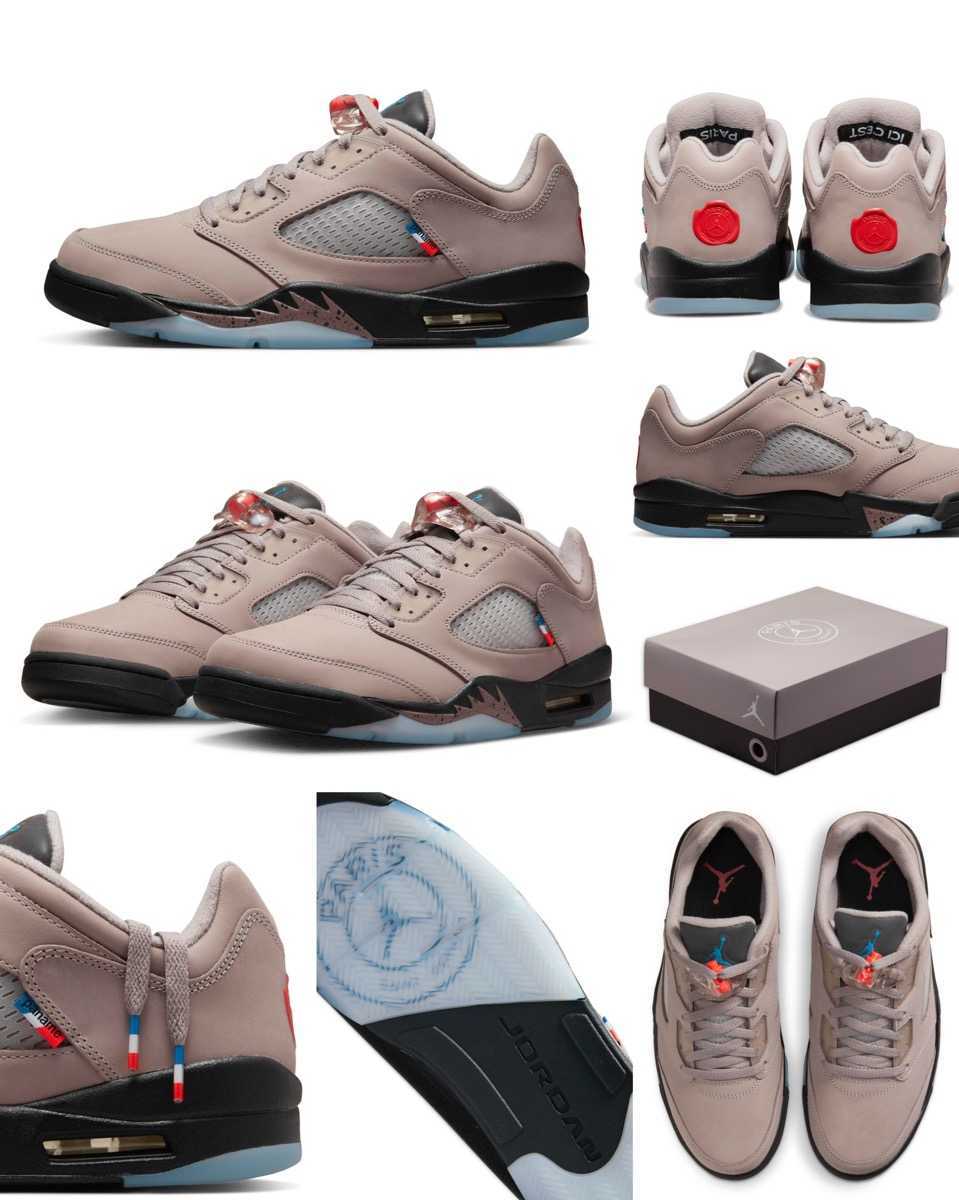 【新品未使用】国内正規品　27.5cm PSG × Nike Air Jordan5 Low PSG ナイキ エアジョーダン 5 Paris Saint-Germain DX6325-204 US9.5_画像2