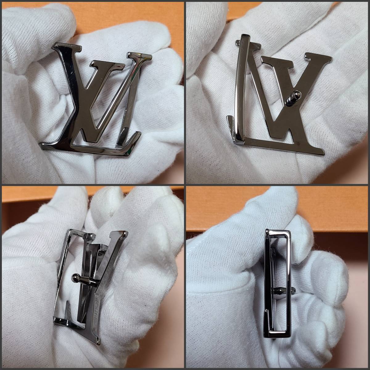 美品 LOUIS VUITTON ルイヴィトン サンチュール・LV イニシャル 40MM