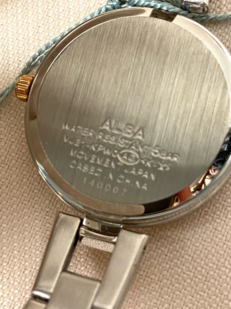 qow.YJU03 ALBA ingenu アンジェーヌ　SEIKO　腕時計　5気圧防水　AHJK448　定価\12100_画像7