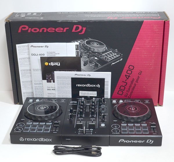 元箱付 Pioneer パイオニア DDJ-400 DJコントローラー 2021年製(DJ 本日セール 美品 パイオニア Pioneer DDJ-400 コントローラー DJ機器