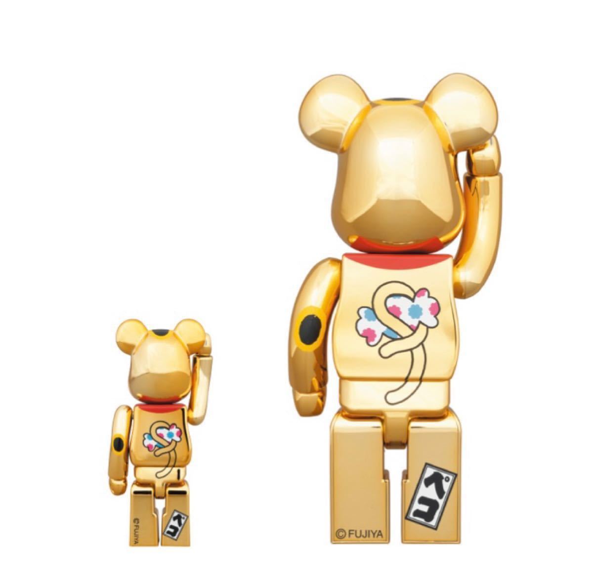 超希少 BE@RBRICK ペコちゃん 金運 招き猫 ベアブリック 不二家
