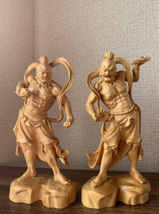 大好評☆仏像 彫刻 木彫 金剛力士像 ツゲ miejanlamen.com.br