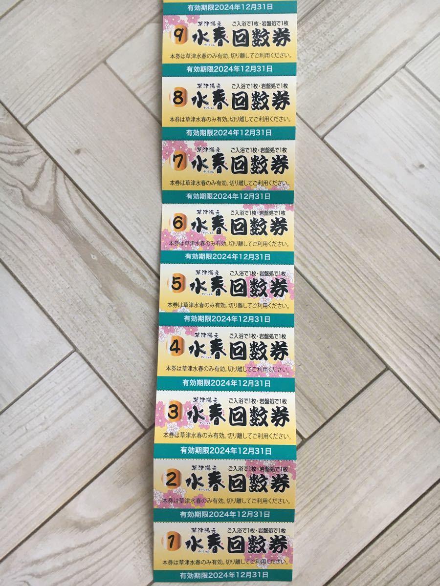 草津湯元水春 入浴岩盤回数券 12枚 その他 草津 湯元 水春 入浴 岩盤浴 回数券