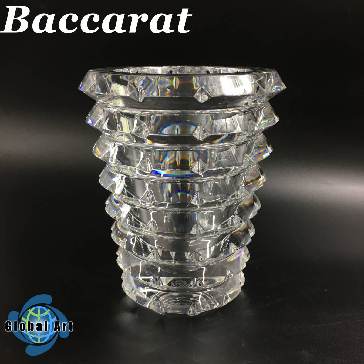 C08389/Baccarat バカラ/フラワーベース 花瓶/アルルカン/高さ 約19.8
