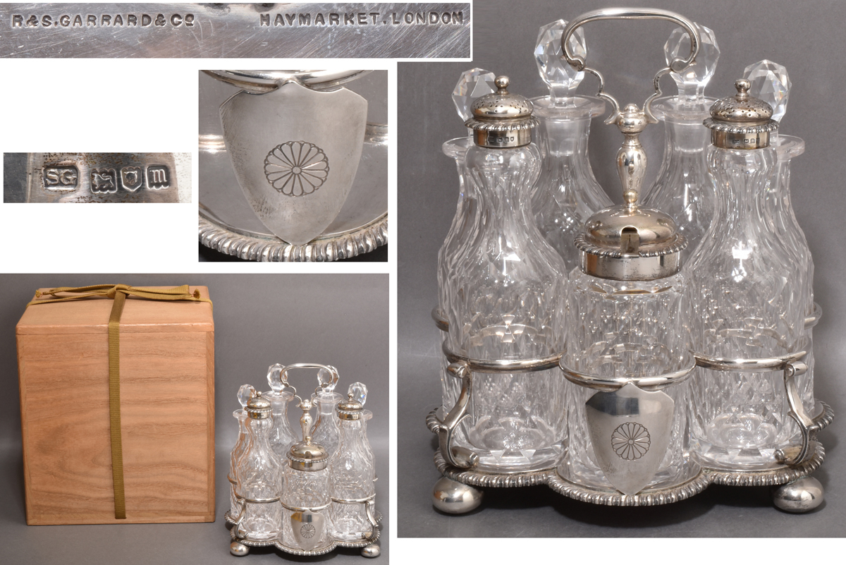 3396 銀製 調味料入 皇室御用達 ガラードR&S. GARRARD&CO HAYMARKET