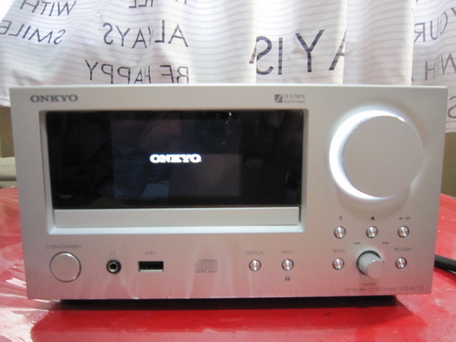 美品 ONKYO CR-N775 NETWORK CD RECEIVER BluetoothRに対応 動作品 www
