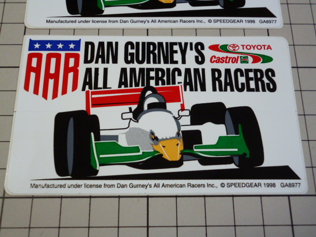 DAN GURNEY'S ALL AMERICAN RACERS TOYOTA Castrol ステッカー 2枚(106×62mm) ダンガーニー トヨタ カストロール_画像2