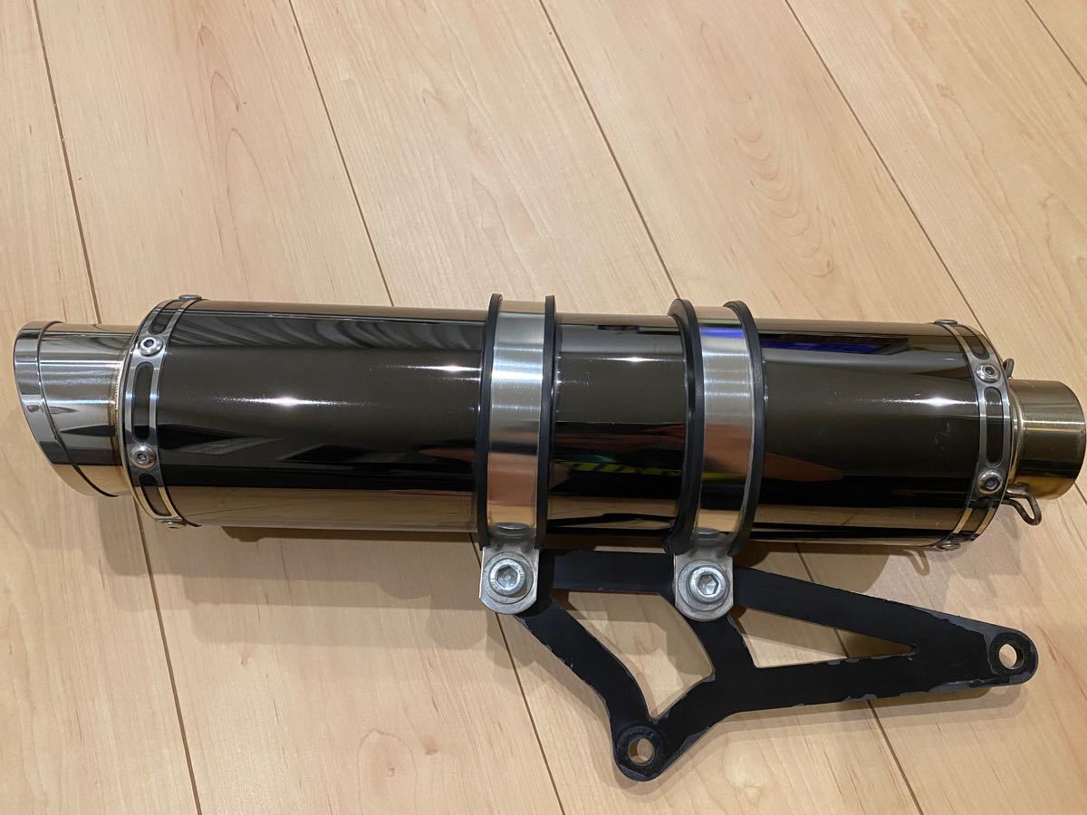 美品 BEAMS PCX JF81用 メタルブラックマフラー-