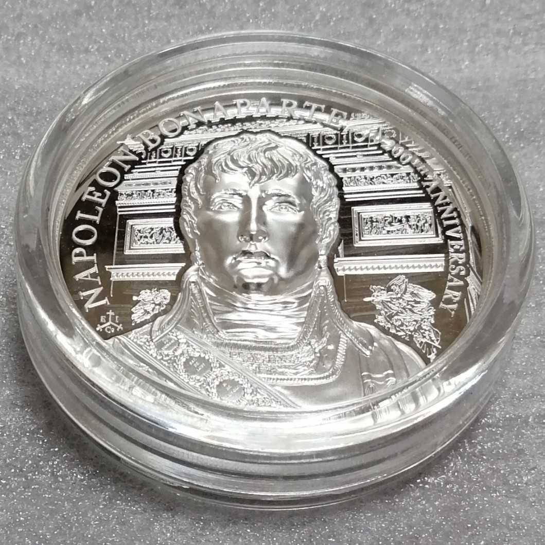 セントヘレナ 2021 ナポレオン 没後 200周年 銀貨 プルーフ 箱と証明書