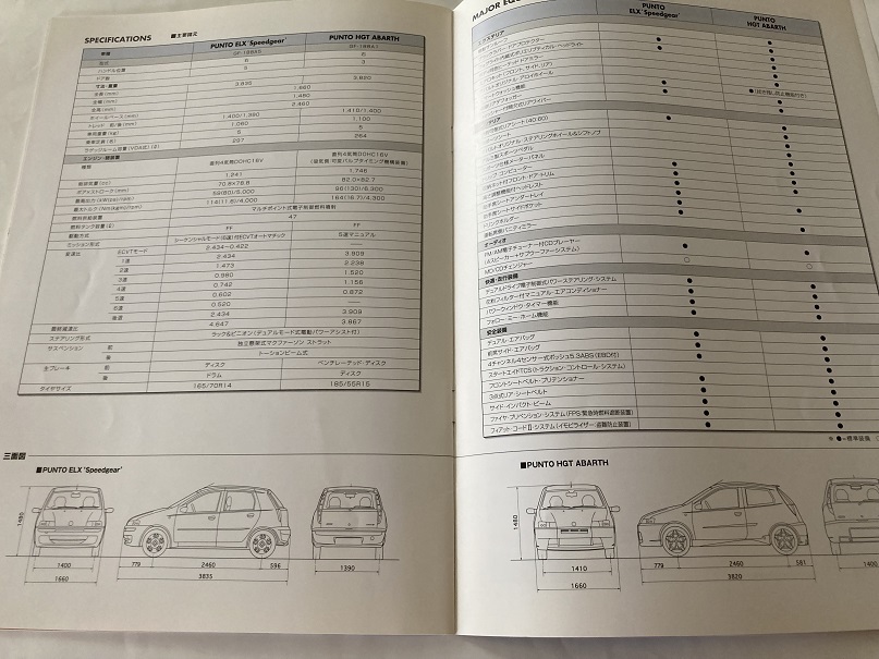  catalog 2000 year Fiat Punto / Punto HGT abarth FIAT PUNTO HGT ABARTH