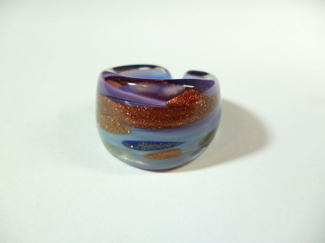 β Venetian glass Venetian glass ring β ring venechi Anne Venetian Venetian glass 