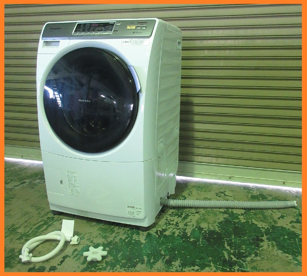 9272 良品!Panasonic ドラム式洗濯乾燥機 プチドラム エコナビ 左開き