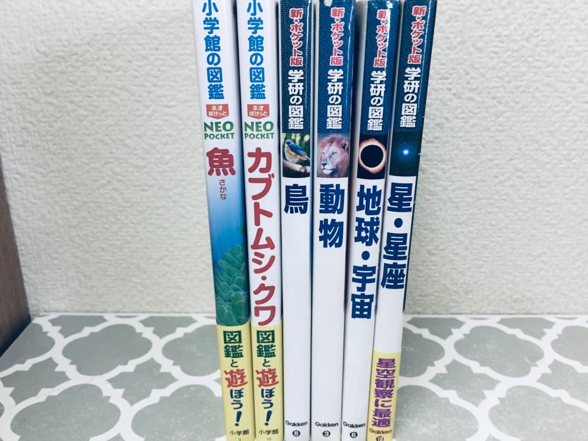 小学館の図鑑NEO POCKET・新ポケット版 学研の図鑑 6冊セット!!