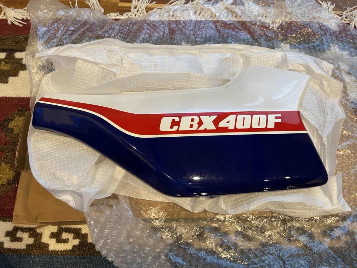 CBX400F サイドカバー 1型 青白 右側 オリジナル 当時物 beet CBX550F 