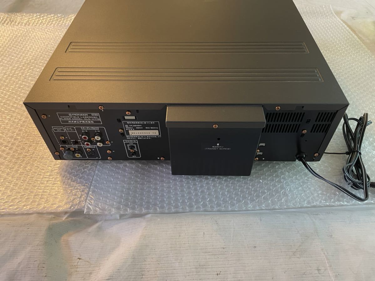 PIONEER パイオニア　レーザーディスクプレーヤー　CLD-K77G LD マイク2本　リモコン　140サイズ発送_画像3