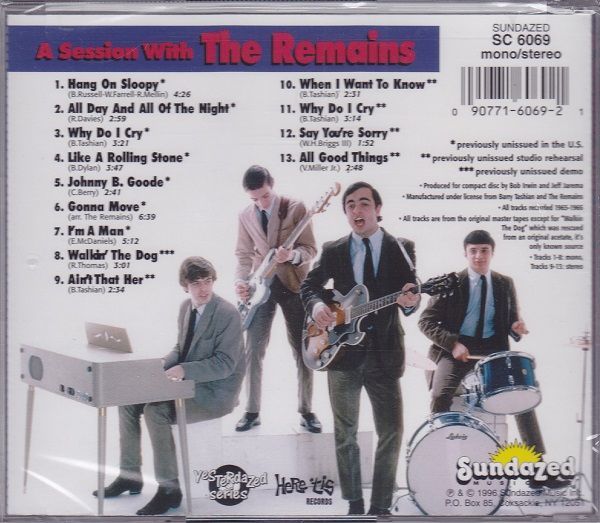 ■新品■The Remains リメインズ/a session with The Remains(CD)_画像2