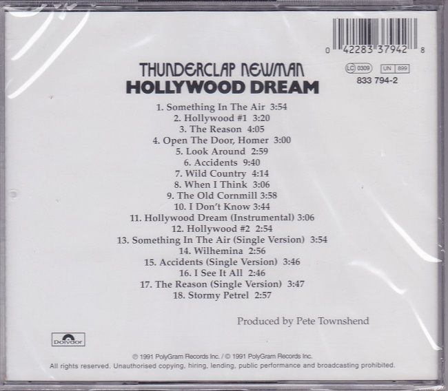 ■新品■Thunderclap Newman サンダークラップ・ニューマン/Hollywood dream(CD)_画像2