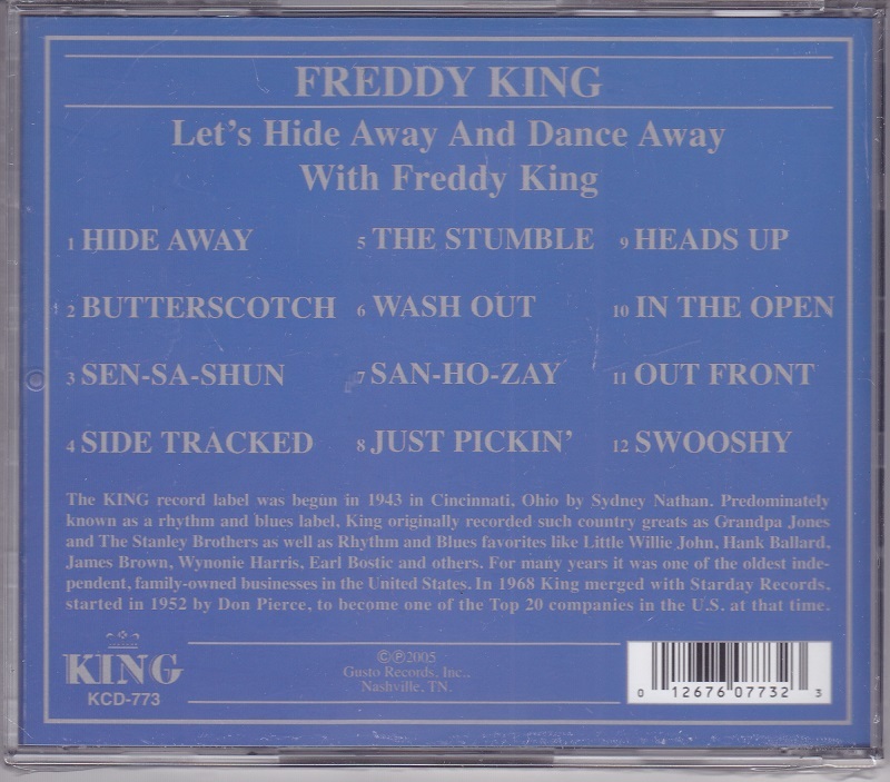 # новый товар #Freddy Kingfreti* King /let\'s hide away and dance away with Freddy King(CD) Freddie King