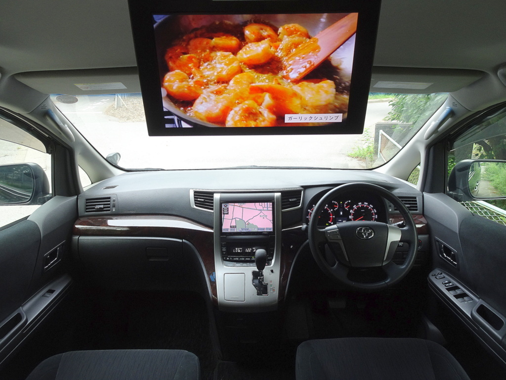 「4WD 車検満タン 25年式 ヴェルファイア 後期 2.4Z ナビ TV Bluetooth フリップダウンモニター バックモニタ 両側パワスラ スマキー HID ETC」の画像3