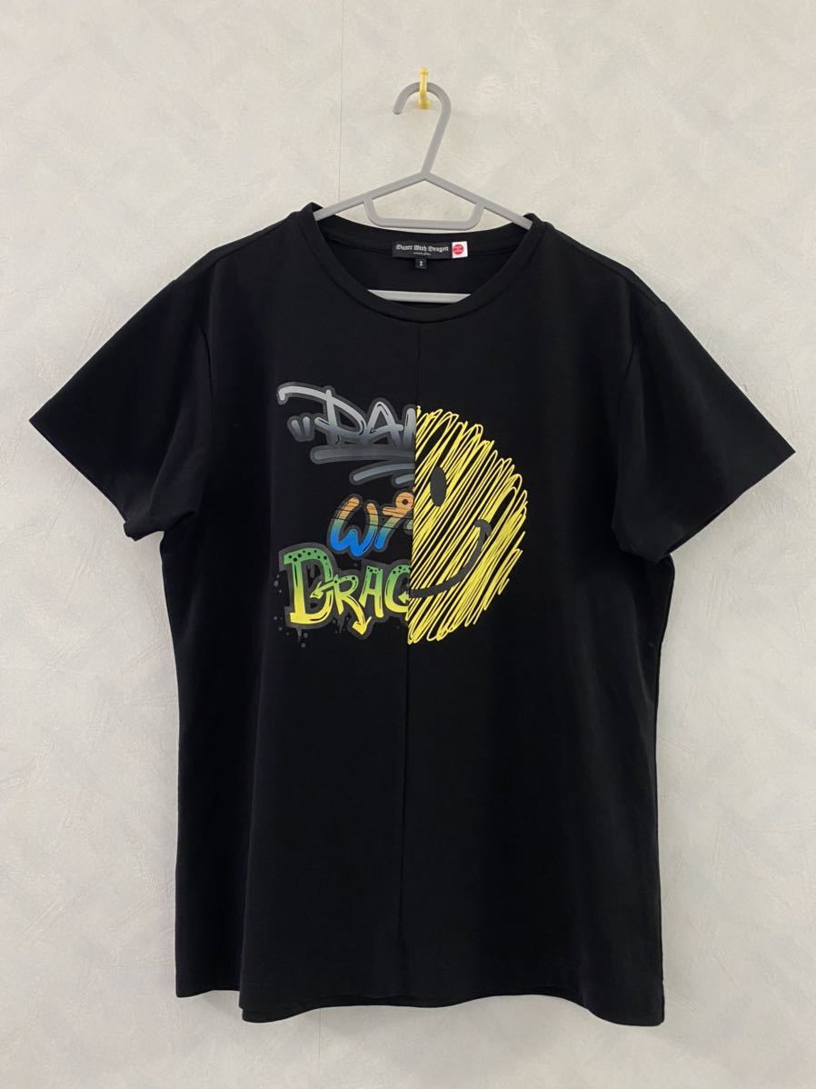 美品 Dance With Dragon Tシャツ サイズ2 メンズ ニコちゃん ダンスウィズドラゴン GOLF ゴルフ
