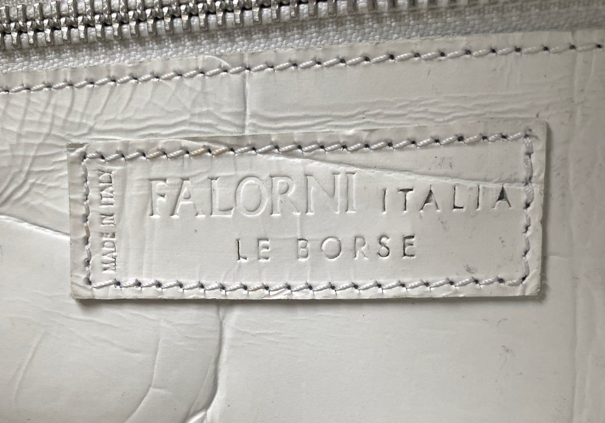 極美品 FALORNI ファロルニ イントレチャート ホワイト 白 メッシュ