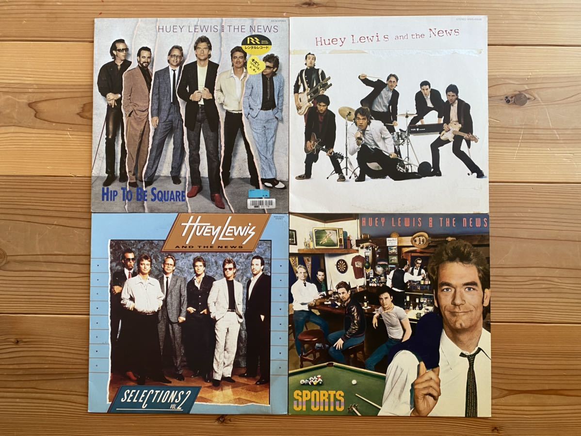 LP 12' Huey Lewis And The News ヒューイ・ルイス & ザ・ニュース レコード 4枚セット / Sports , Selections 他_画像1