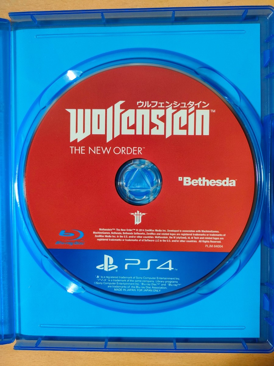 ウルフェンシュタイン　ザ　ニューオーダー　 PS4