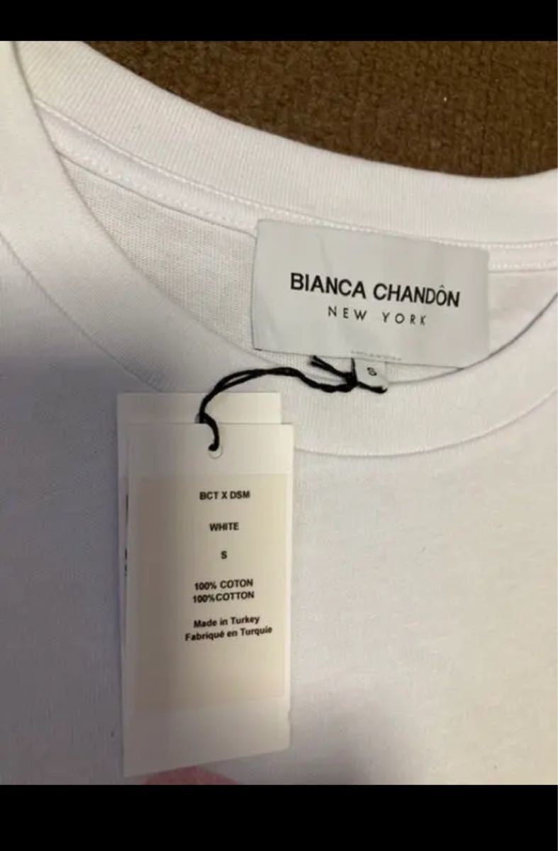 新品未使用　ビアンカ　シャンドン　メンズ白Tシャツ　S