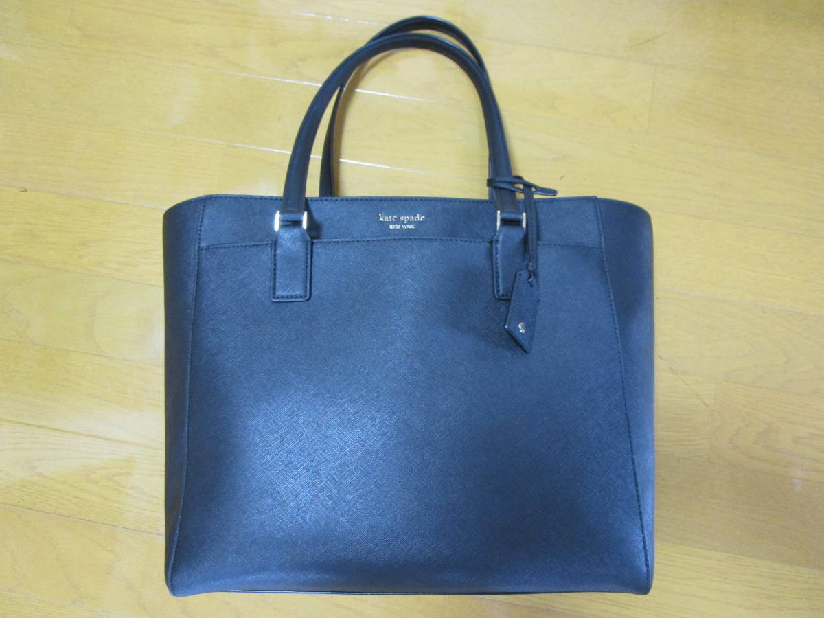 新品 ケイトスペード トートバッグ A4 黒 底鋲 仕事 通学 kate spade