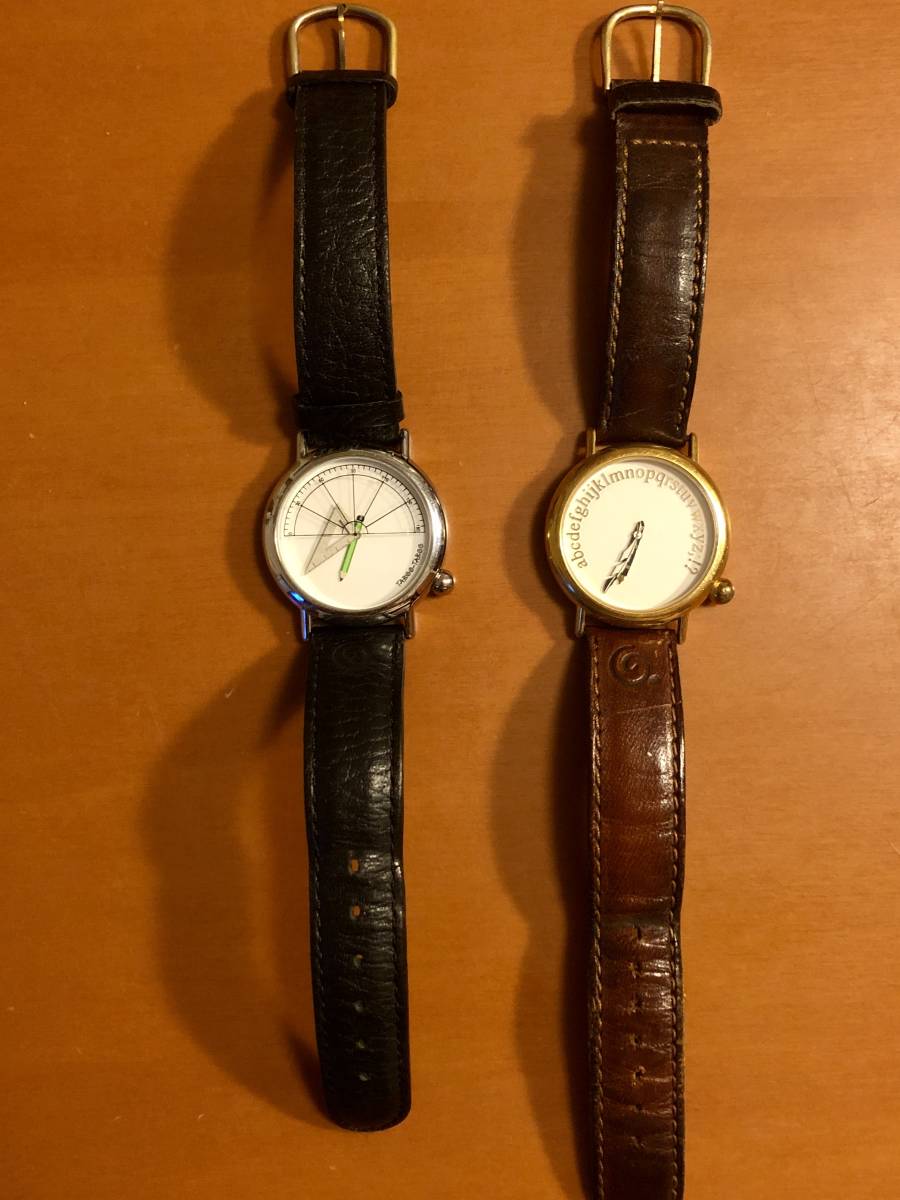 中古TABOO-TABOO アンティーク腕時計（ペア） 希少なSFMOMA（サンフランシスコ近代美術館）オリジナルモデル_今回はこの二種セットでお譲りします。