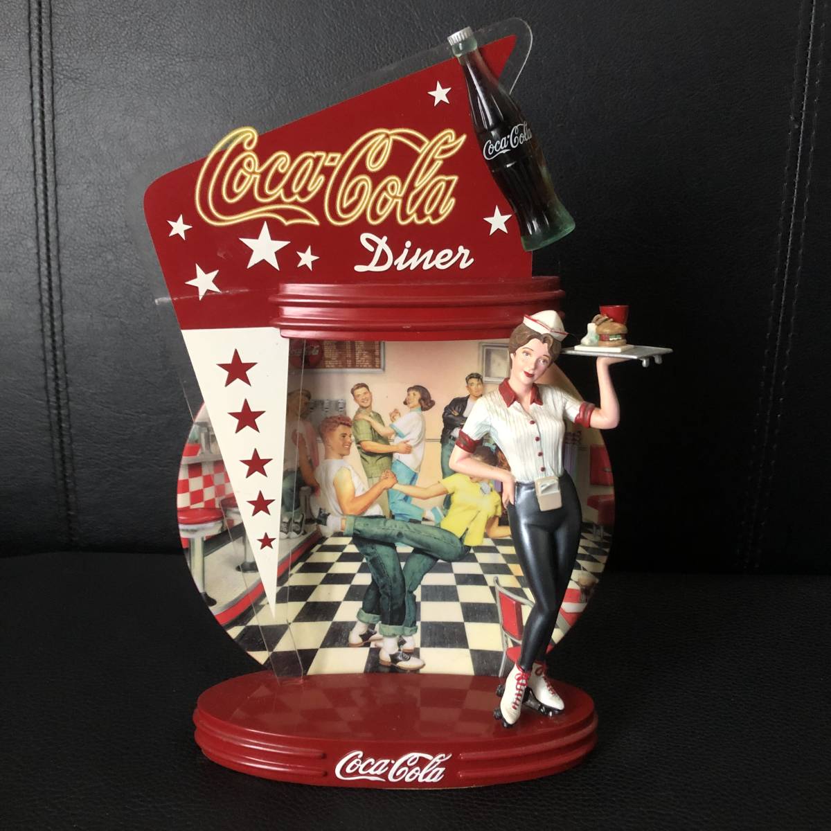 激レア★コカコーラ コレクターズプレート アメリカンダイナー DINER ウェートレス ウエイトレス　50s フィギュア★C