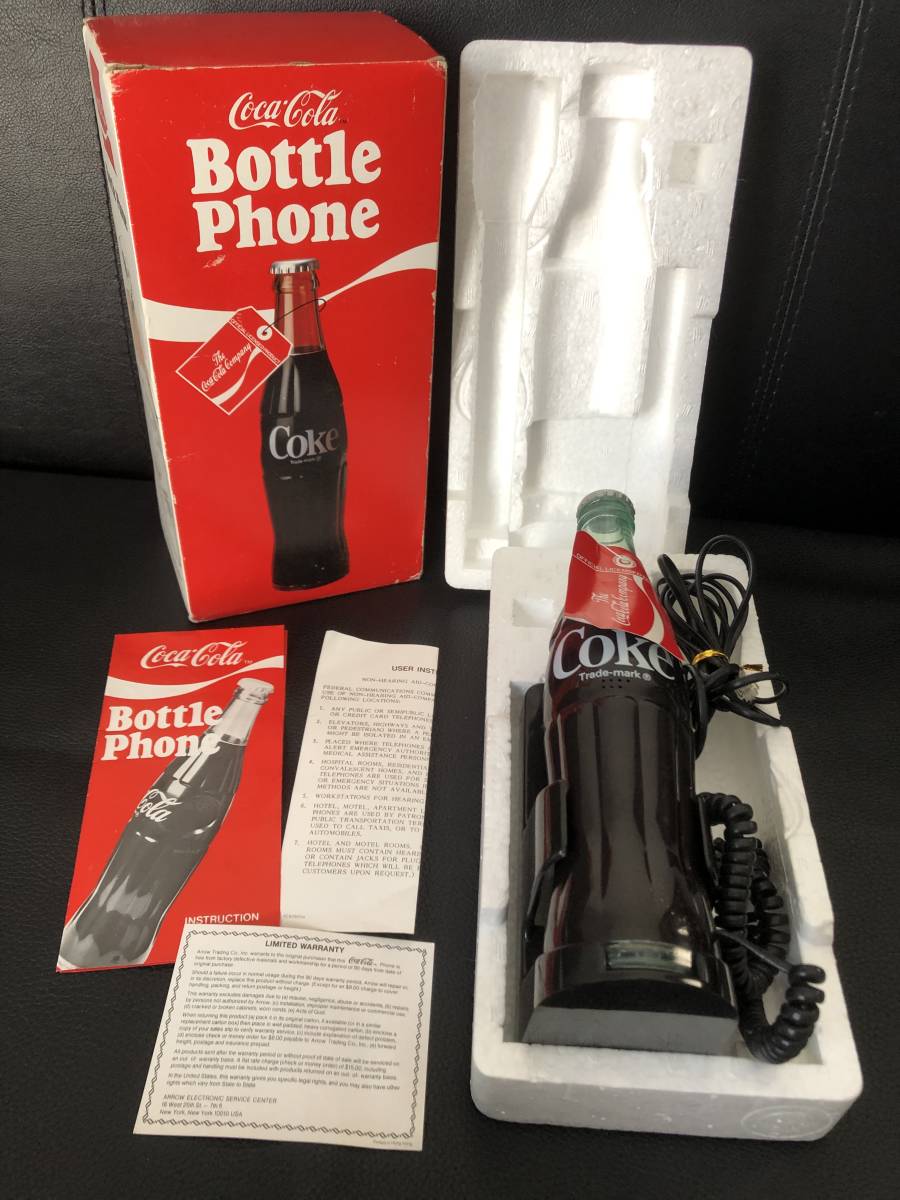 ビンテージ 1983 コカ・コーラ /ボトル型 電話機 テレフォン アメリカ雑貨-