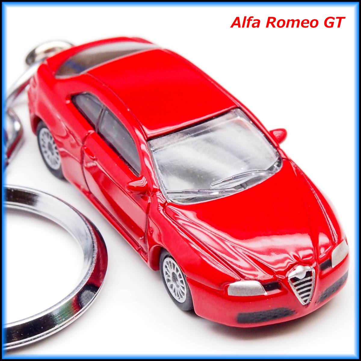 アルファロメオ GT ミニカー ストラップ キーホルダー ホイール マフラー BBS エアロ カーボン スポイラー サス バンパー シート レカロ_画像1