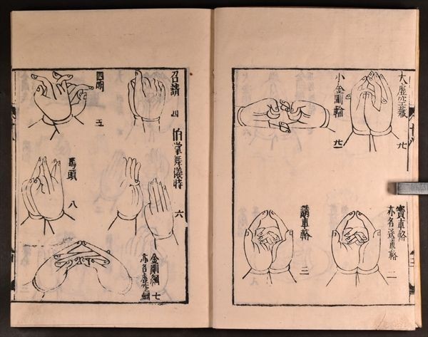 印図・手印図 3冊揃 仏教 仏書 密教 真言宗 天台宗 仏教美術 和本 古文書 3