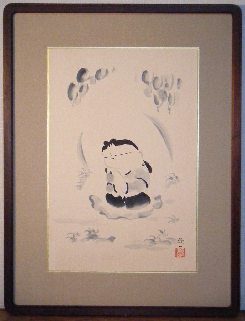 ☆絵画☆作者不詳 サイン有 日本画 人物画☆H72 ccorca.org