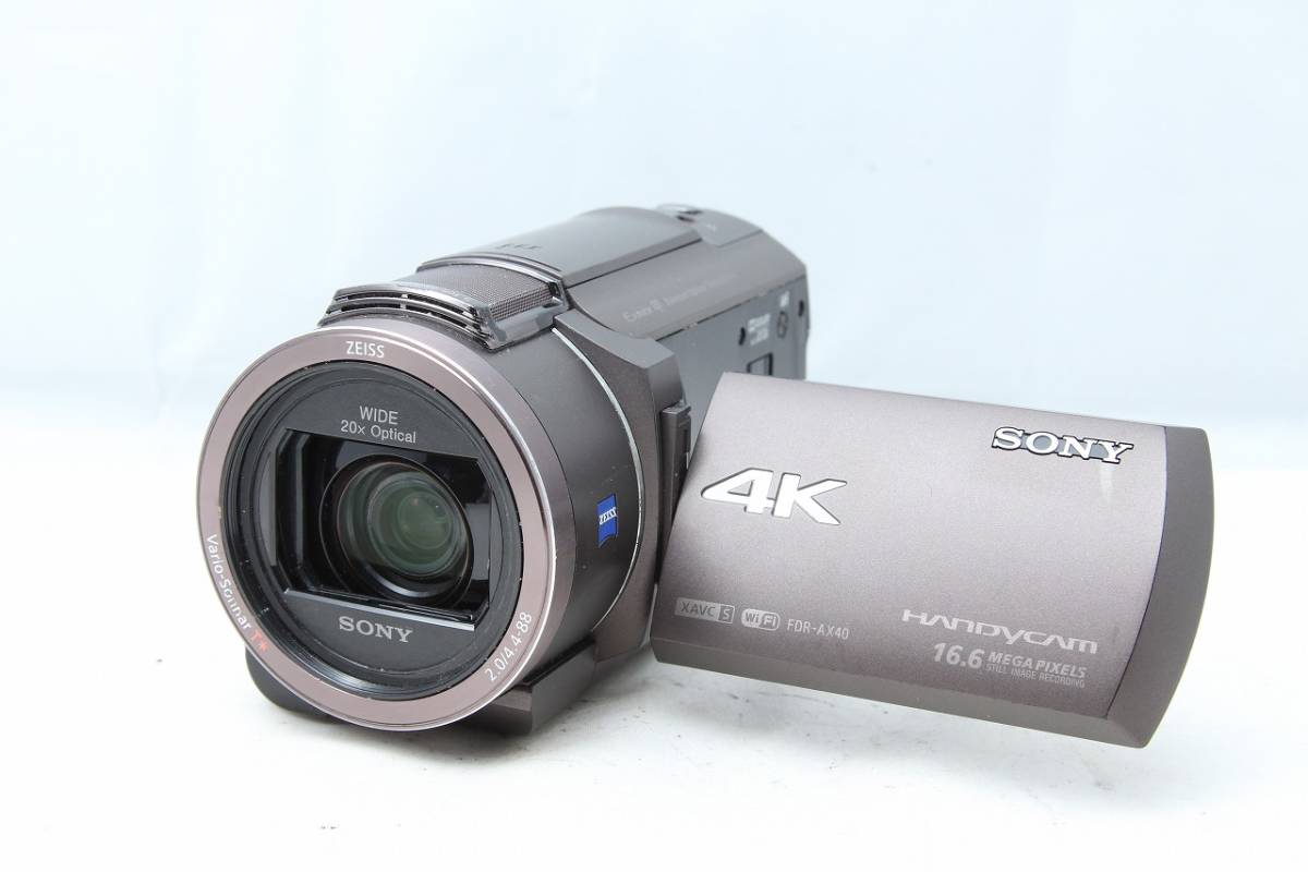 新作登場定番 SONY 4K ビデオカメラ FDR-AX40 0gf1F-m25134645384