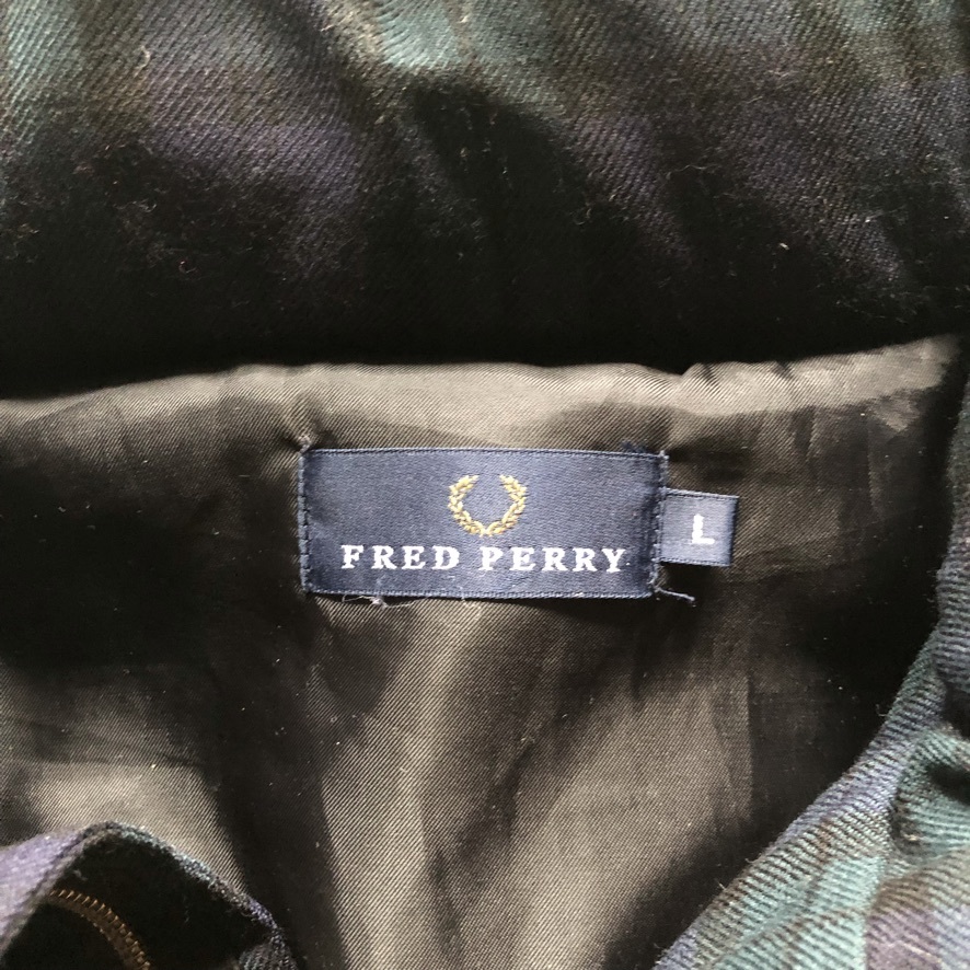 Fred Perry フレッドペリー／ダウン・ジャケット ブラックウォッチ