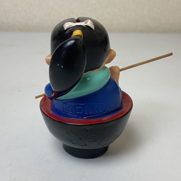 山口銀行 ノベルティ 貯金箱 一寸法師 浦島太郎 レトロ ソフビ 希少な当時物!! 山口銀行 浦島太郎 一寸法師 貯金箱 非売品 企業物