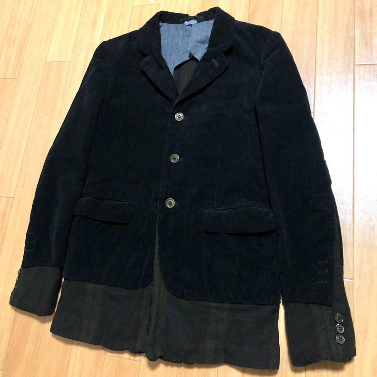  Comme des Garcons Homme pryusad2005 wool .. jacket switch do King EVER GREEN homme plus archive corduroy product dyeing processing 