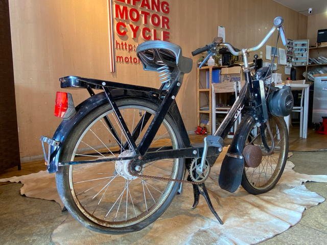 □MOTOBECANE VELO SOLEX 3800 モトべカン ヴェロソレックス3800 50cc ブラック パーツ取り 部品取り車 ベース車 バイク 札幌発★_画像6