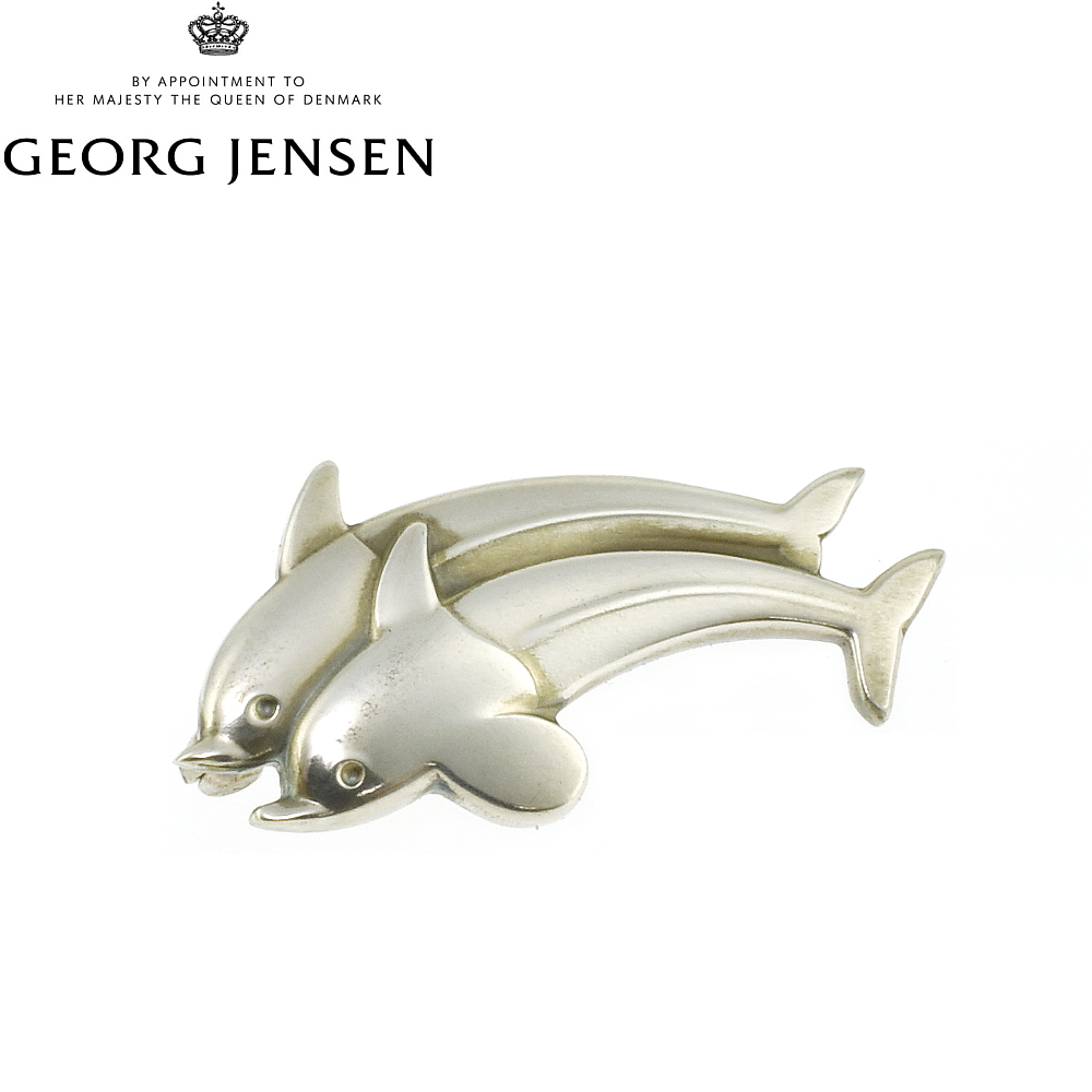 GEORG JENSEN George shensen дельфин узор 317B 925S брошь серебряный 