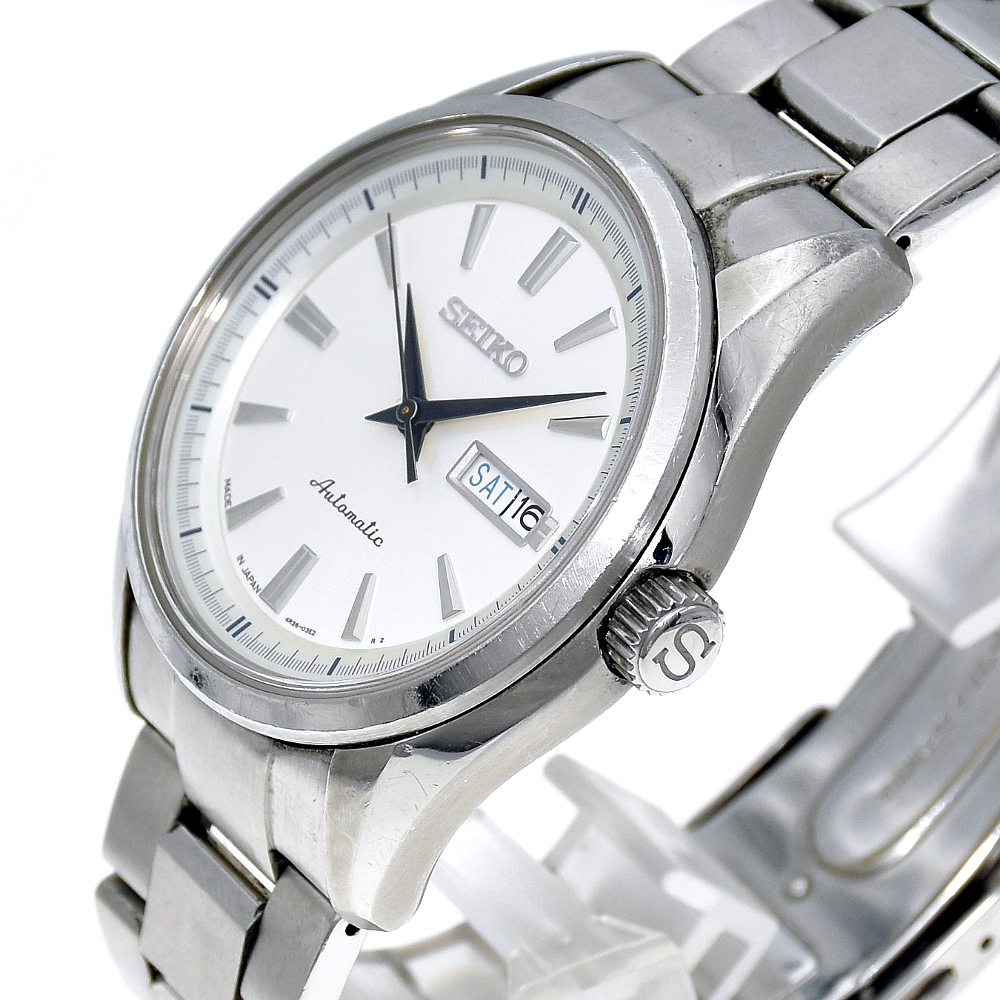 新しいコレクション SEIKO セイコー プレサージュ デイデイト4R36-03H0 自動巻き腕時計 