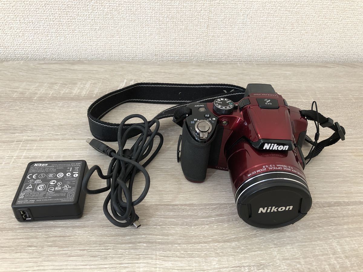 動作品】Nikon COOLPIX P510 コンパクトデジタルカメラ ニコン レッド