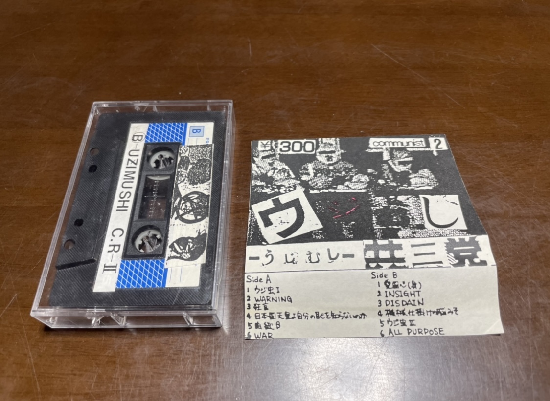 共三党 「うジむし 」カセットテープ　インディーズ　パンク_画像2